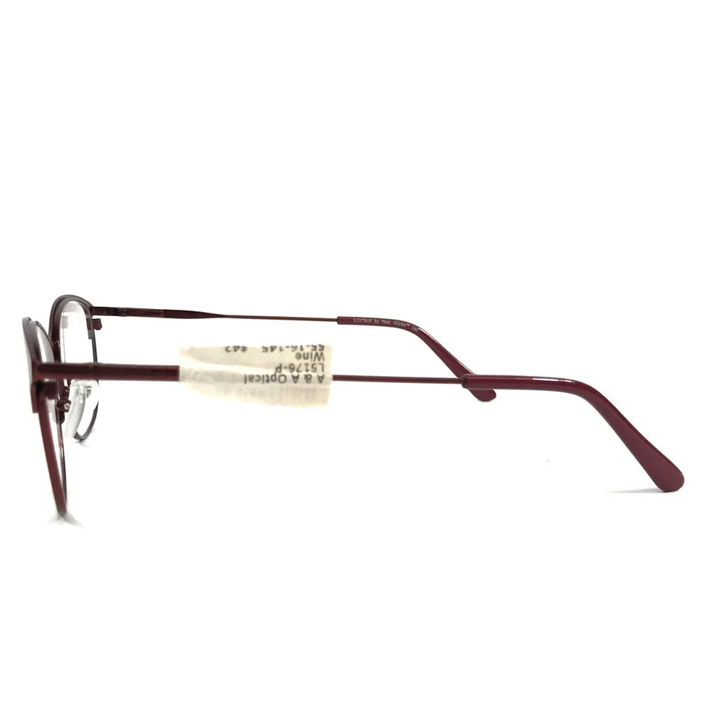 New Globe Eyeglasses Frames L5176-P WINE Purple Red Cat Eye Full Rim 55-16-145